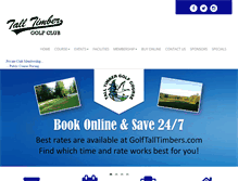 Tablet Screenshot of golftalltimbers.com